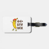 クールバナナハローサマーおもしろいトロピカルフルーツ ラゲッジタグ (裏面横)