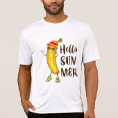 クールバナナハローサマーおもしろいトロピカルフルーツ Tシャツ (正面)