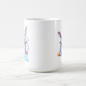 クールバニーイースター 名前入り コーヒーマグカップ (中央)
