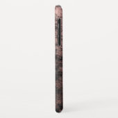 クールバラ金箔及び黒色模様モノグラム Case-Mate iPhoneケース (裏面/左)