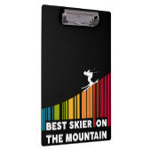 クールバーコード最高のデザインスキーヤー クリップボード (右)