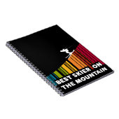 クールバーコード最高のデザインスキーヤー ノートブック (右側)