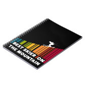 クールバーコード最高のデザインスキーヤー ノートブック (左側)