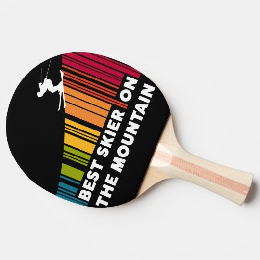 クールバーコード最高のデザインスキーヤー 卓球ラケット (横)