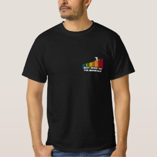 クールバーコード最高のデザインスキーヤー Tシャツ