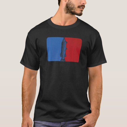 クールパイク魚ゲームフィッシング Tシャツ (正面)