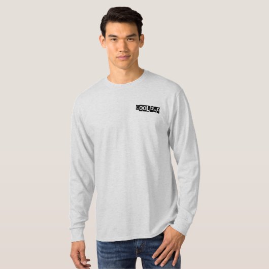 クールパパおもしろいタイポグラフィモダン Tシャツ (正面フル)