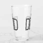 クールパパとブラック文字 タンブラーグラス (左)