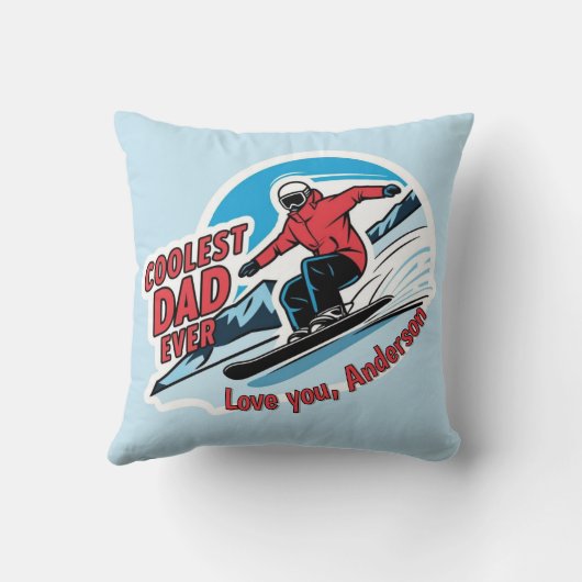 クールパパエバースノーボーディング装飾用クッション クッション (裏面)
