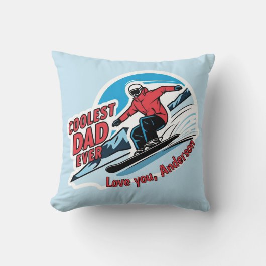 クールパパエバースノーボーディング装飾用クッション クッション (正面)