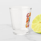 クールパパクラブパパ父の日レトログルーヴィ ショットグラス (左)