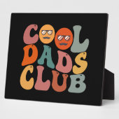 クールパパクラブパパ父の日レトログルーヴィ フォトプラーク (側面)