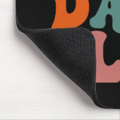 クールパパクラブパパ父の日レトログルーヴィ マウスパッド (コーナー)