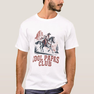 クールパパス倶楽部 レトロウエスタンカウボーイお父さん ジョークグッズ Tシャツ