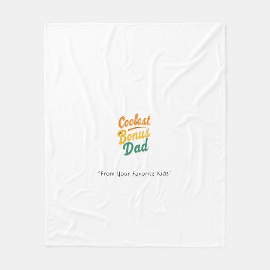 クールパパ毛布カスタム – 心のこもったギフト フリースブランケット (正面)