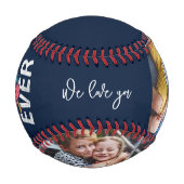 クールパパ父の日の子供の写真パーソナライズされた 野球ボール (正面)