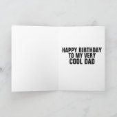 クールパパ誕生日カード カード (内部)