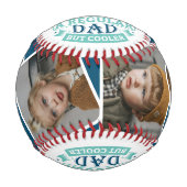 クールパパ4写真コラージュ父ギフト 野球ボール (正面)