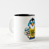 クールパパ – ペンギン ツートーンマグカップ (正面左)