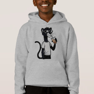 クールパンダグラフィックTシャツ - 面白いタピオカティーシャツ