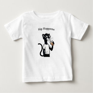 クールパンツァー グラフィックTシャツ - 面白いバブルティー シャツ