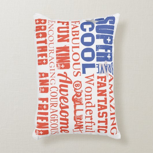 クールパーソナライズされたタイポグラフィサブウェイアートUSA国旗 アクセントクッション (正面(垂直))