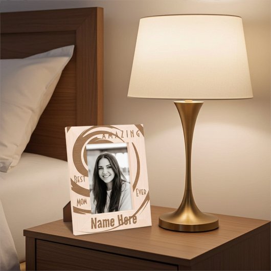 クールパーソナライズされた最高のMom刻印写真枠 レーザー彫刻フレーム