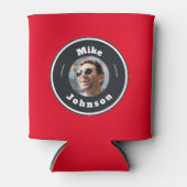 クールパーソナライズされた – 写真と名前 缶クーラー (正面)