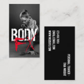 クールパーソナルトレーナージムフィットネス名刺 名刺 (正面/裏面)