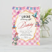 クールパーティー誕生日招待状 招待状 (スタンド正面)