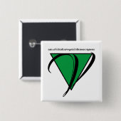 クールビーガンボタン 缶バッジ (正面&裏面)