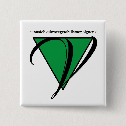 クールビーガンボタン 缶バッジ (正面)