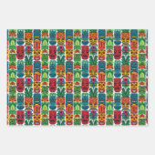 クールビーチタイキヘッドのタイル模様 ラッピングペーパーシート (正面2)