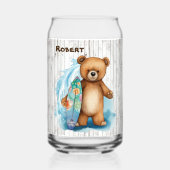 クールビーチハウスベア名 ガラス缶 (正面)