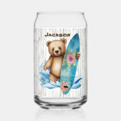 クールビーチハウスベア名 ガラス缶 (正面)