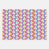 クールビーチ球模様 ラッピングペーパーシート (正面2)