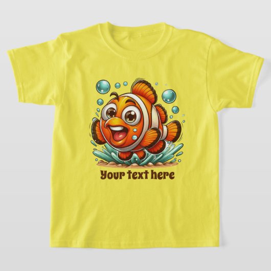 クールビーチ追加文字ユニセックス魚 Tシャツ (レイダウン)