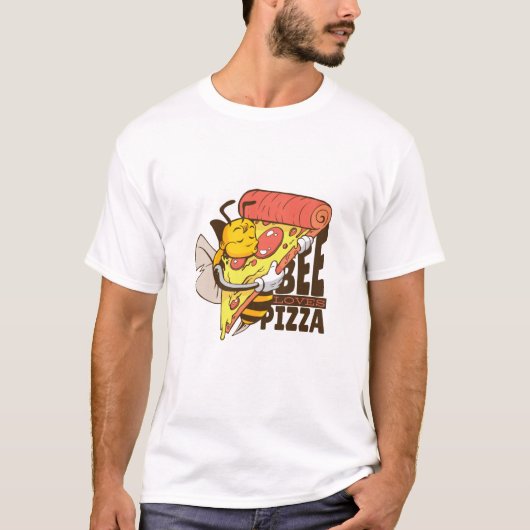 クールビーピザダジャレ Tシャツ (正面)