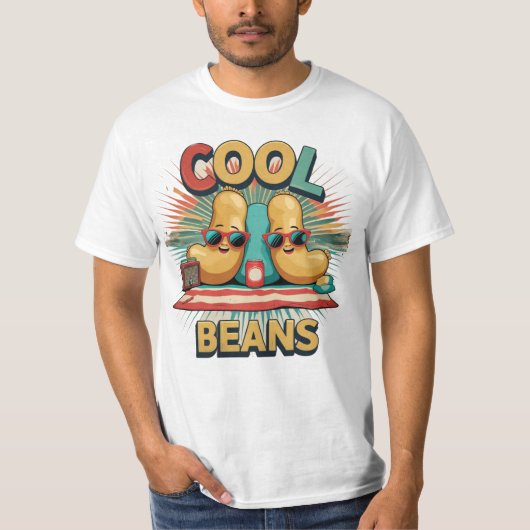"クールビーンズ ビンテージ グラフィック Tシャツ (正面)