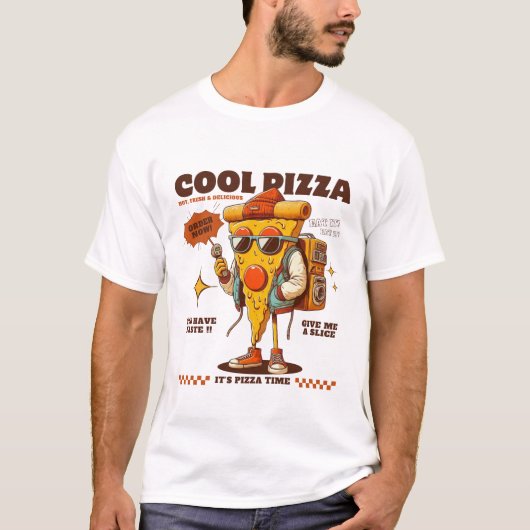 クールピザ Tシャツ (正面)