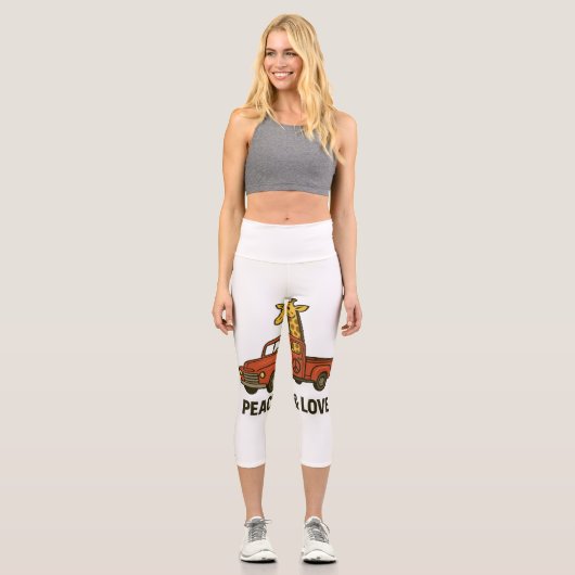 クールピーストラックに乗るキリン カプリレギンス (正面)