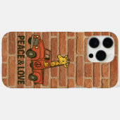 クールピーストラックに乗るキリン Case-Mate iPhoneケース (裏面 (横))