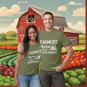クールファーマーズマーケットフレッシュ・プロデュース・ワードアート Tシャツ