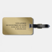 クールフェイクはっきりした銅 ラゲッジタグ (裏面横)