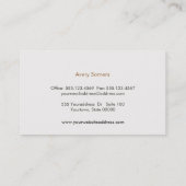 クールフェイクエンボスブラック名刺 名刺 (裏面)