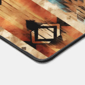 クールフェイク木模様 デスクマット (コーナー)