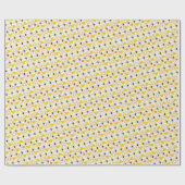 クールフェスティバルイニシャル季節ベビー誕生日 ラッピングペーパー (フラット)