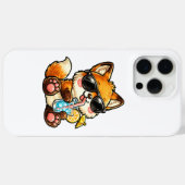 クールフォックスドリンク Case-Mate iPhoneケース (裏面 (横))