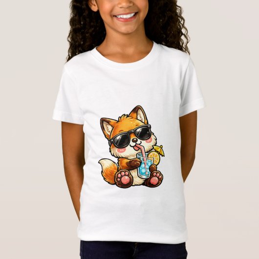 クールフォックスドリンク Tシャツ (正面)