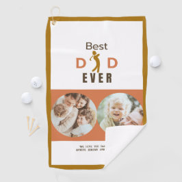 クールフォトプモダンローファー最高のパパEver Faters Day ゴルフタオル